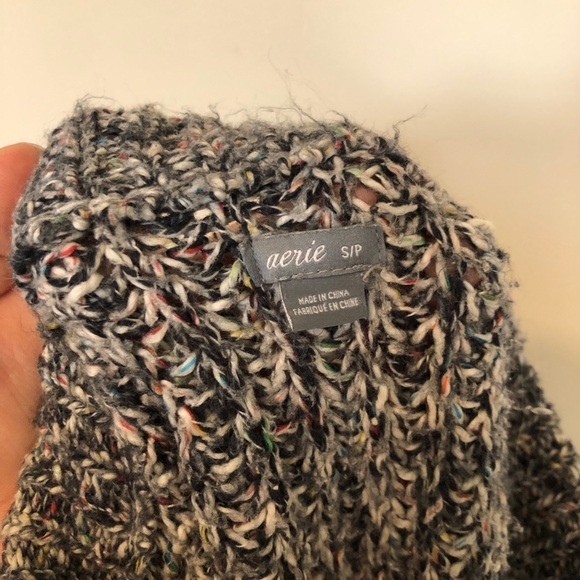 Cozy Knit Women's Aerie Sweater - Gray - Picture 6 of 6